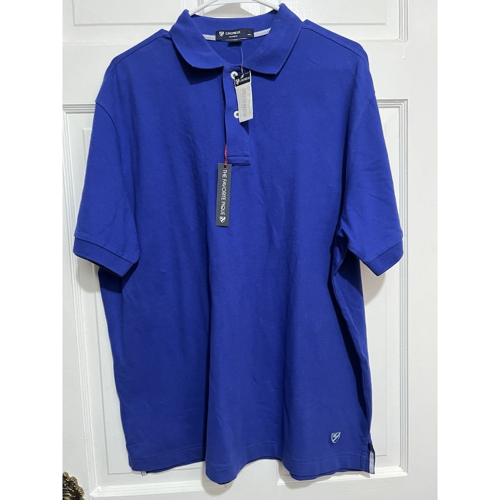 NEW Size Mens Large Blue Polo‎ Shirt Daniel Cremieux
